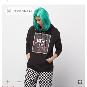 New with tags vans pressed floral hoodie. Size large